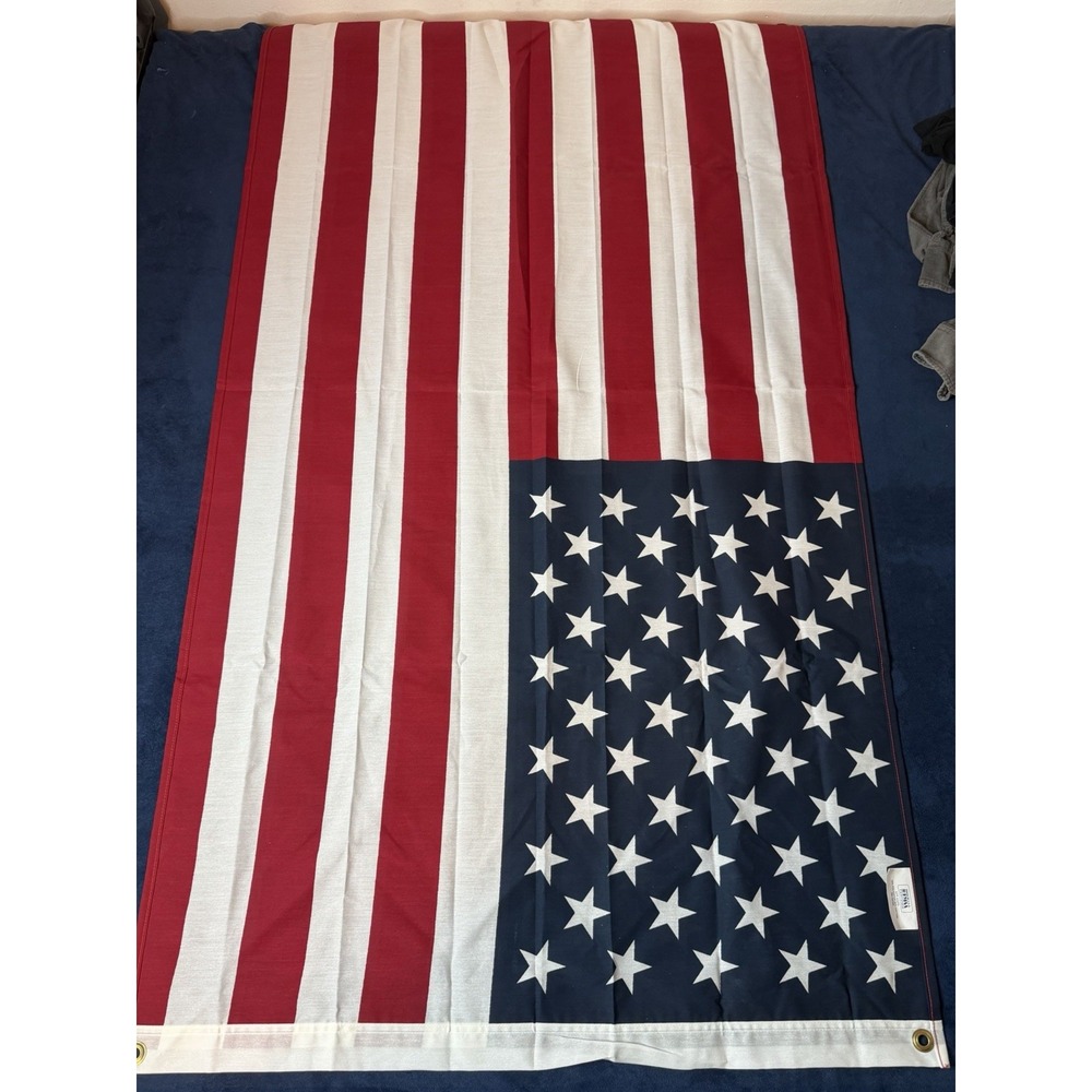 3x5 Ft American Flag Made In USA Cotton Polyester FMAA Certified RN 102722